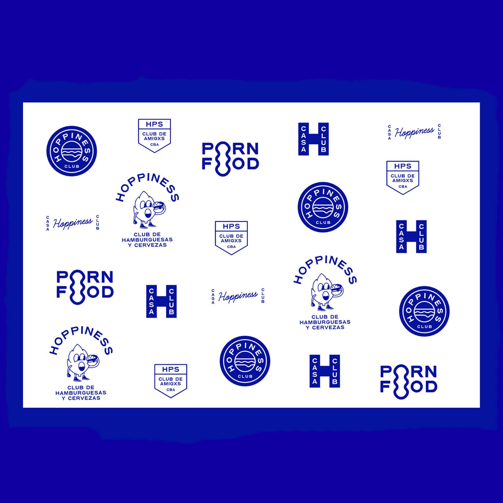 Hoppiness logo variations