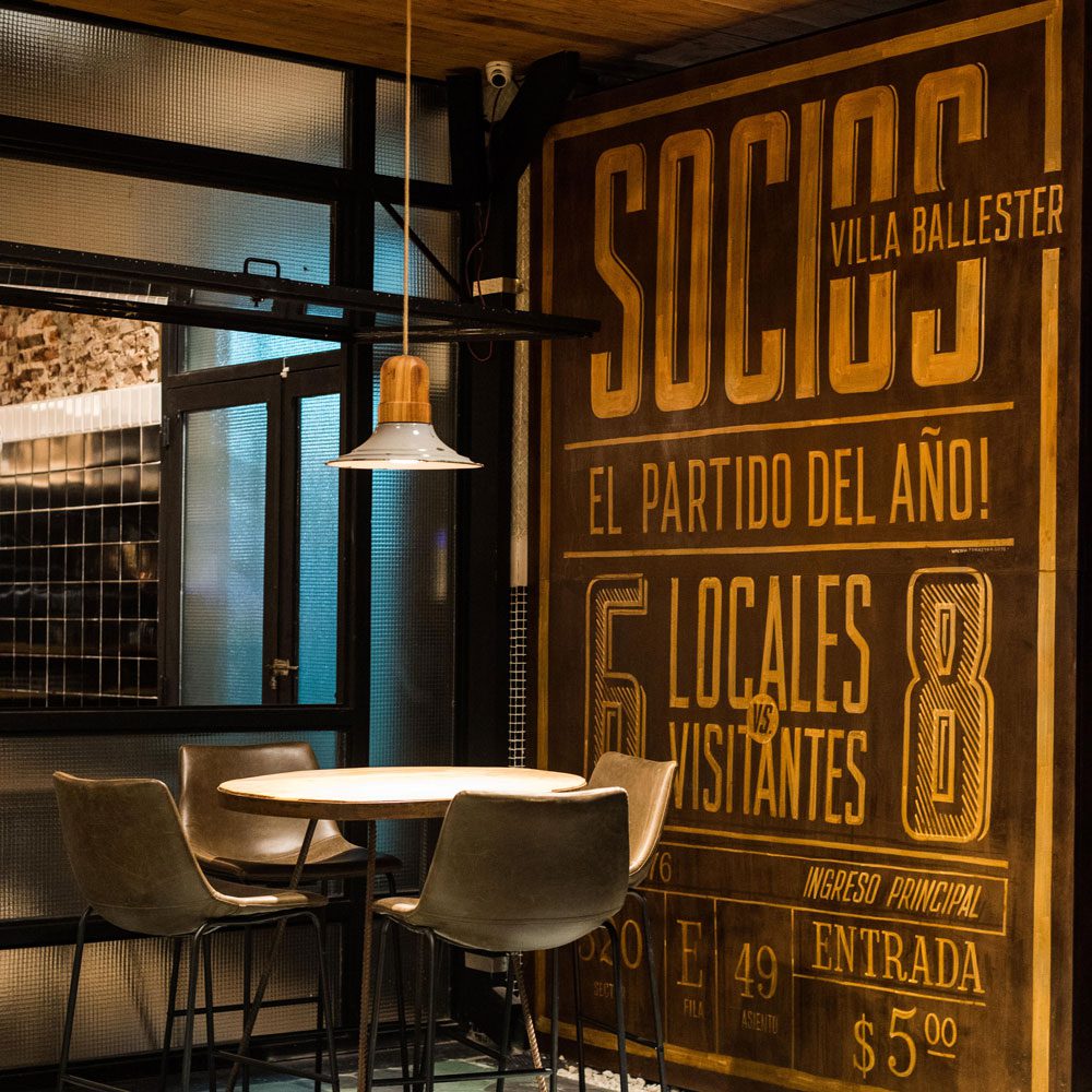 Socios restaurant environmental graphics